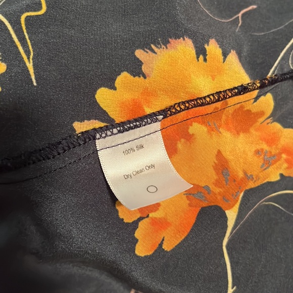 Amour Vert silk Joselle marigold dress M - Picture 11 of 11